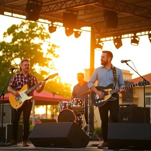 Outdoor photograph of the band The Rust Belt Ramblers